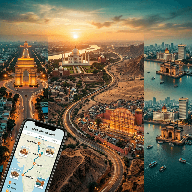 Planning a multi-city trip across India with travel apps