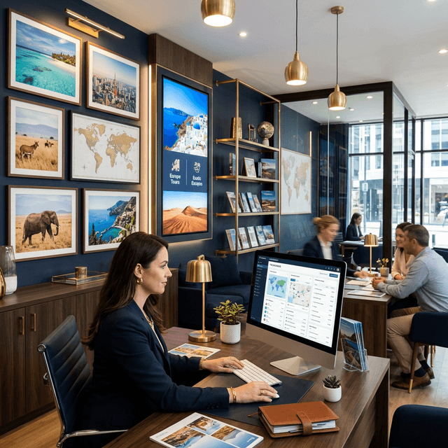 Travel agency platform for creating and selling trip packages online