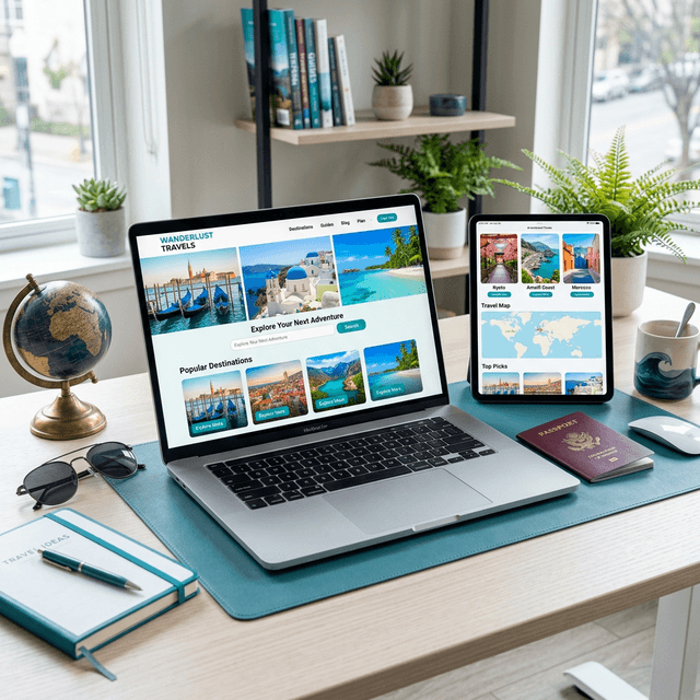 Using online services to create a customised travel itinerary